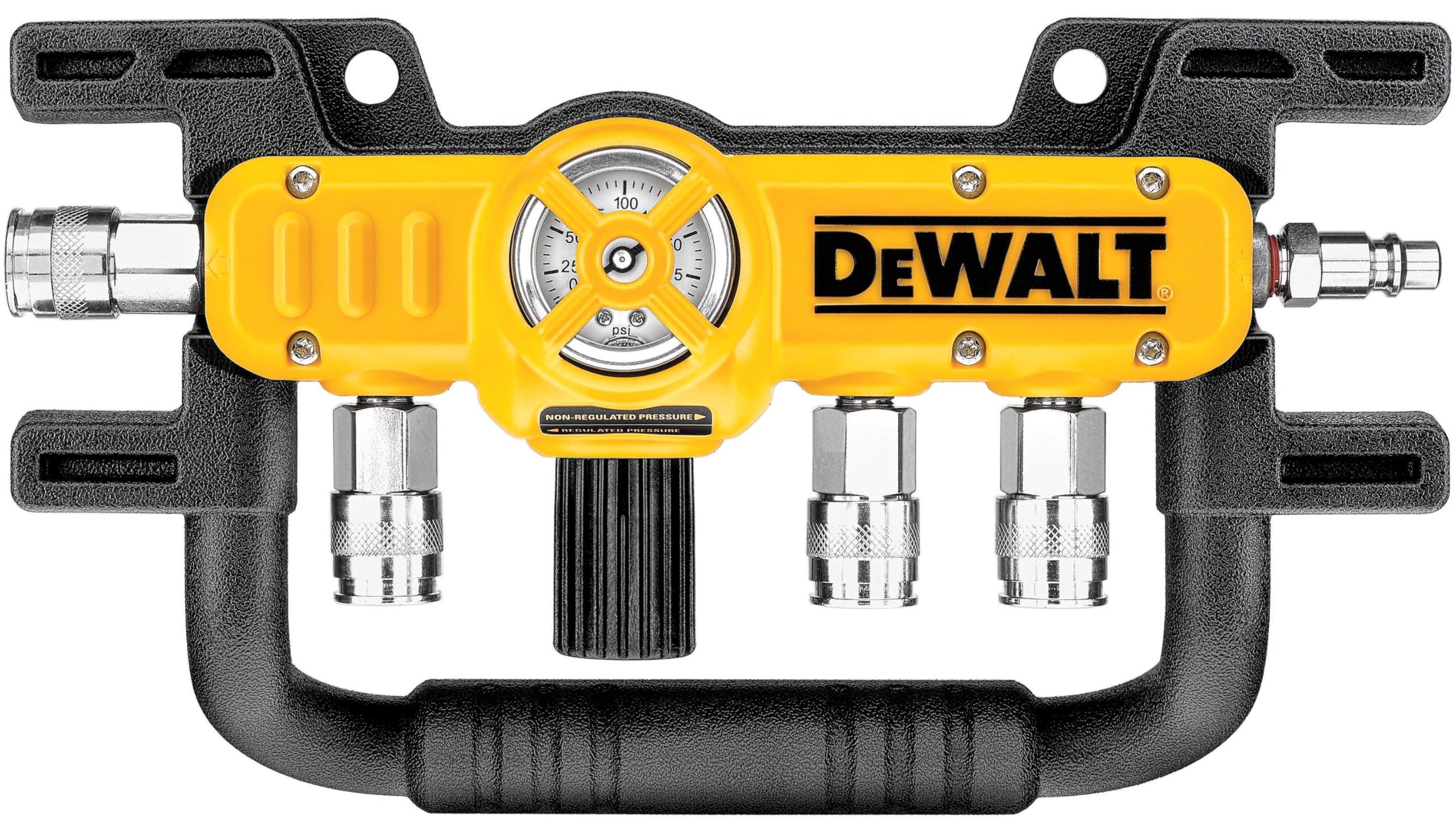 DEWALT D55040 Quadraport Air Line Splitter with Regulator