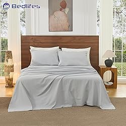 Bedlifes 100% French Pure Linen Sheets Queen Size