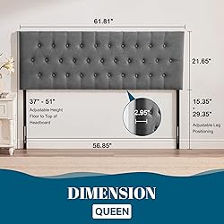 Huatean Home Upholstered Queen Headboard