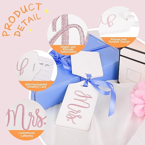 Mr and Mrs Tags, Wedding Gifts for Couples 2025, Luggage Tags for - Main Image