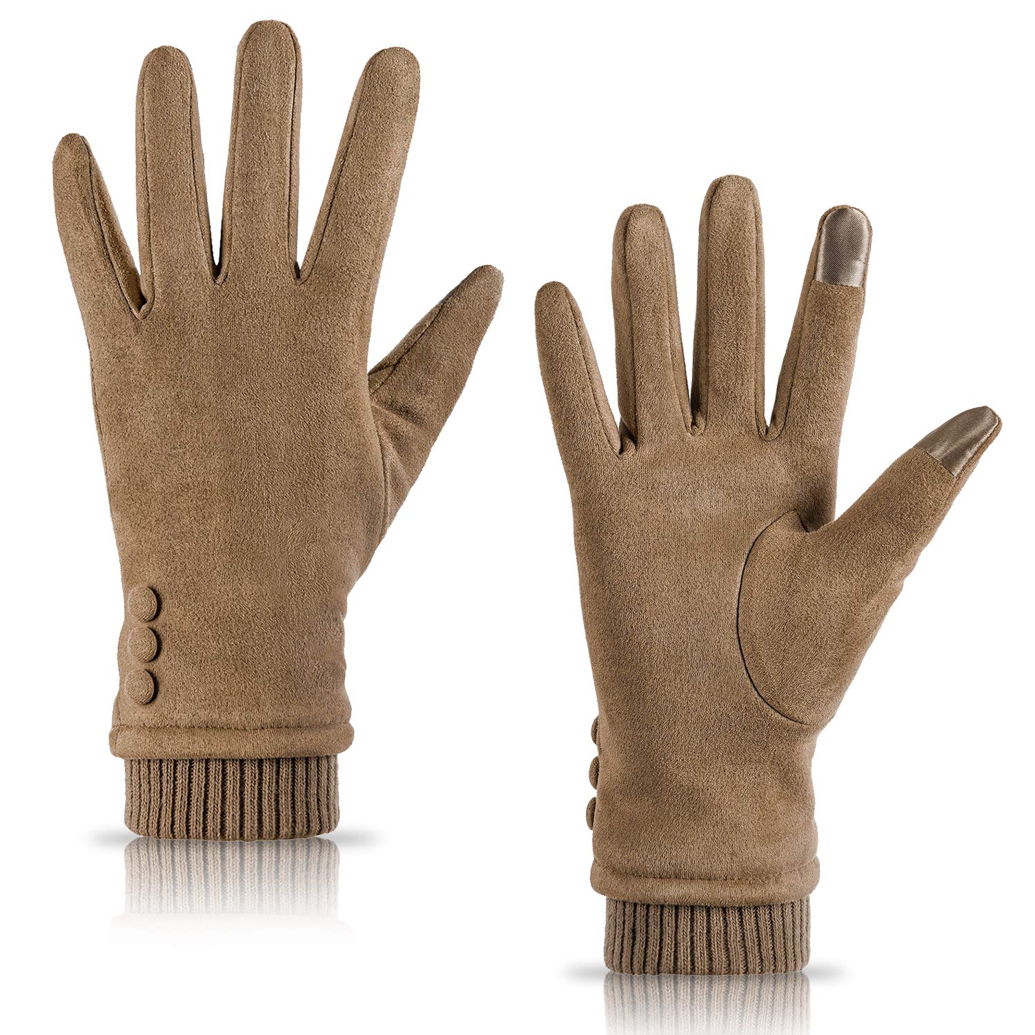 Photo 1 of Dsane Womens Gloves Winter Touch Screen Texting Phone Windproof Gloves for Women Fleece Lined Thick Warm Glove