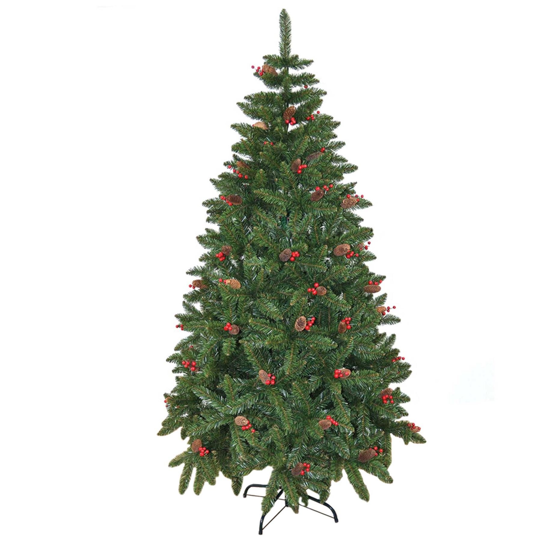 Big 7ft 2.1M Elegant Pre Decorated Artificial Christmas Tree with Xmas Decoration 210cm