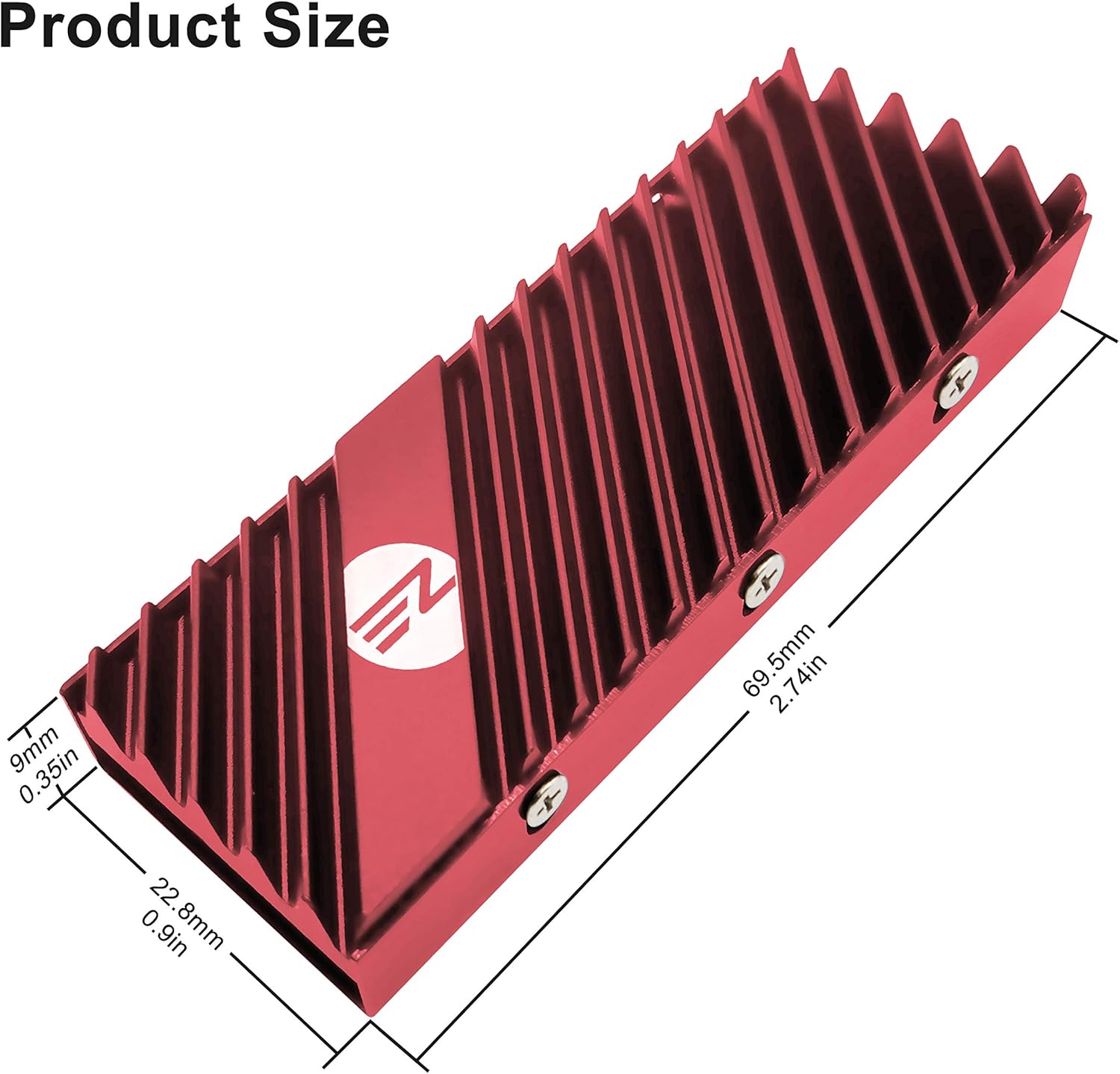 EZDIY-FAB M.2 SSD heatsink 2280, Double-Sided Heat Sink - Image 3