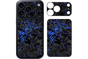 Skin Wrap for iPhone 17 Pro Max, Protective Film Sitcker Cover for Camera, Ultra Thin Vinyl Decal for Phone Back (Blue Stone)