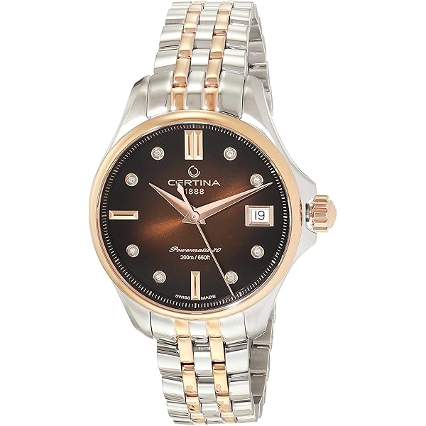 Amazon.com: Certina, Womens, DS 8 Lady Moon Phase, Stainless Steel