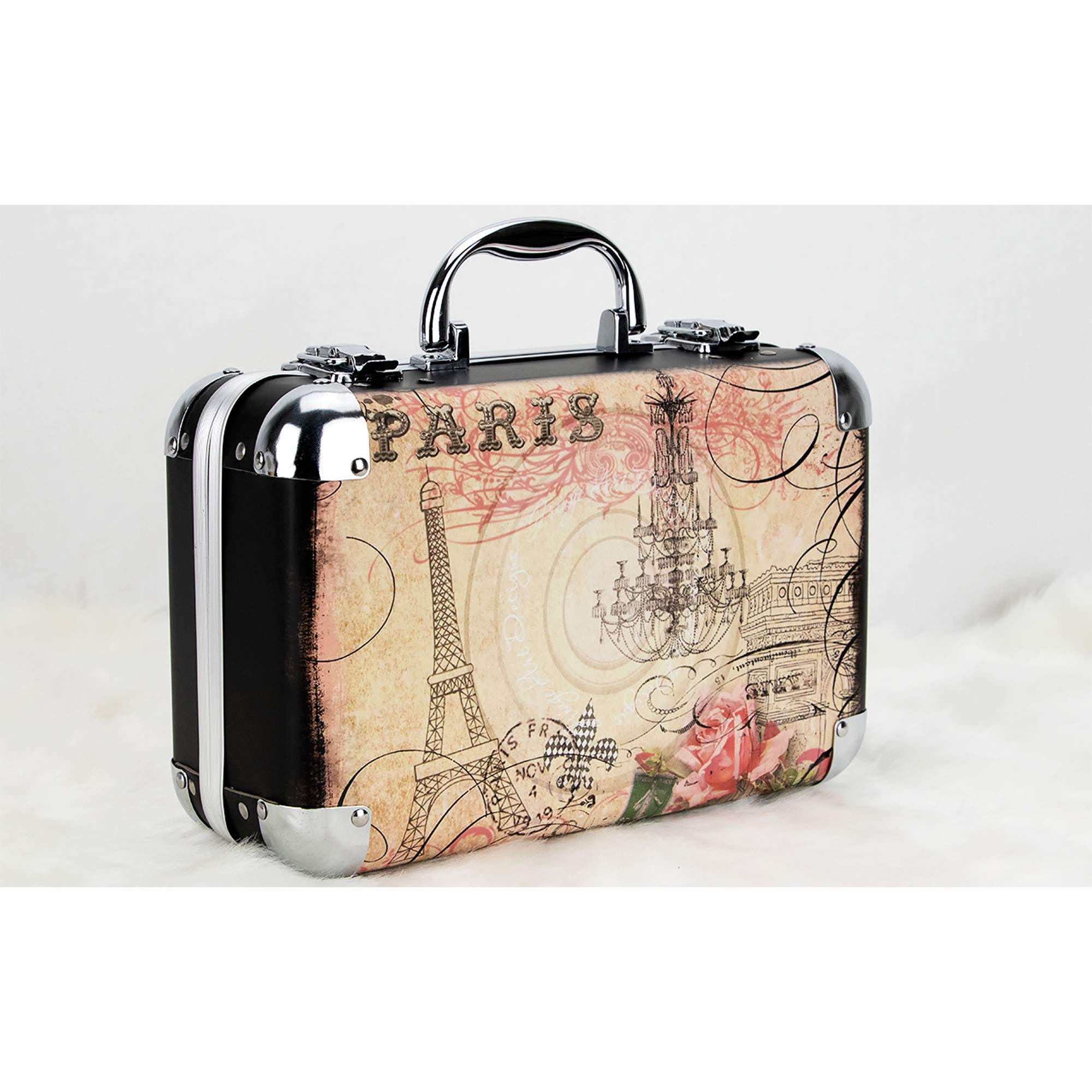 Ver Beauty 61pcs Makeup Gift Set With Extendable Trays and Mirror, Paris Theme