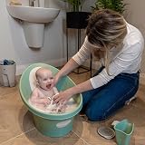 Shnuggle Newborn Baby Bath with Built-in Bum Bump and Soft Backrest view 5