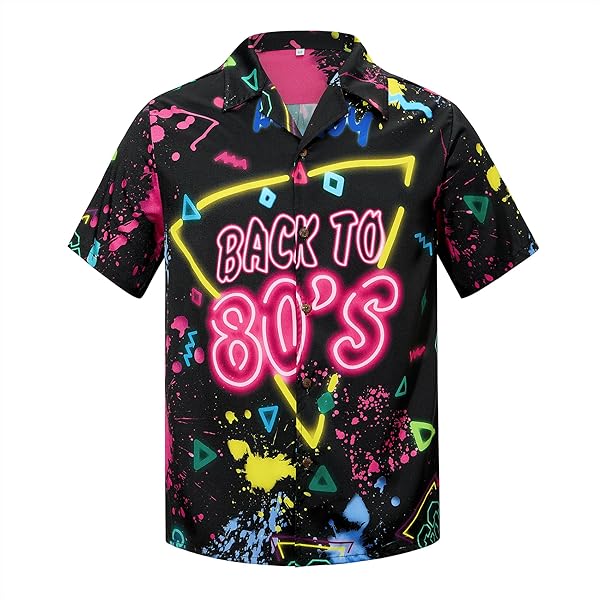 Amazon.com: Zando Vintage 80s 90s Shirt for Men- Button Down Short