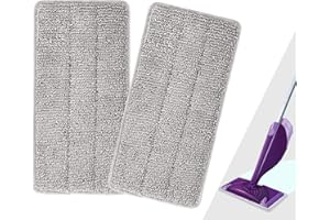 Reusable Mop Pad Compatible with Swiffer Wet Jet, ANLAIBAO Microfiber Washable Mop Pad Refills Pads, Replacement Mop Pad Suit