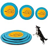 Bifeaw 3 Packs Nylon Interactive Dog Flying Disc - Floating Dog Toys for Aggressive chewers - Water Toys for Dogs