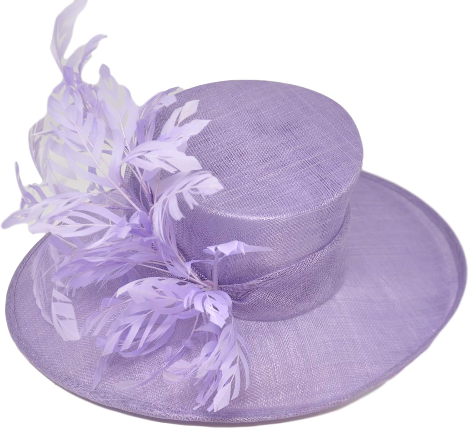 Wide Brim Sinamay Hat Lavender at Amazon Women’s Clothing store