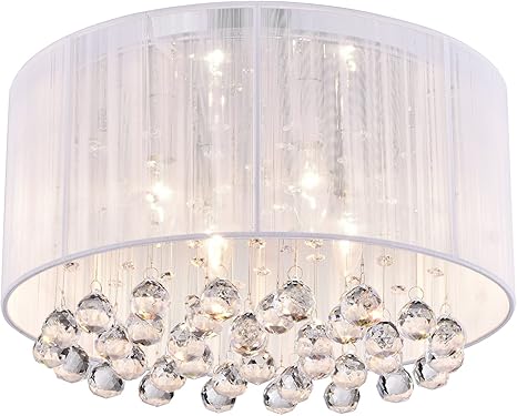glam flush ceiling light