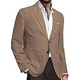 Barry.Wang Mens Vintage Blazer Corduroy Sport Coat Regular Fit Suit Jacket Halloween Christmas Holiday Cruise