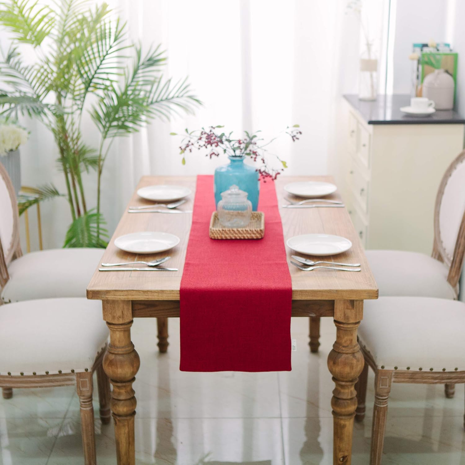 Best red table runner 60 inches