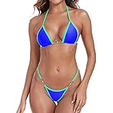 SHERRYLO Micro Bikini Extreme G String Mini Bathing Suit Thong Bikinis Sets for Women Sexy Exotic Tiny Brazilian Swimsuit
