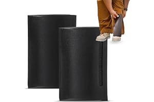 Soft Knees No-Strap Knee Pads for Men, 6” x 9” Knee Pad Inserts for Work Pants with Double Knee Pads for Work & Construction, Knee Savers for Mens Work Pants, Softknees