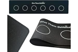 DaVoice Dog Button Mat (6 Button Placements) for Dog Communication Buttons, Dog Buttons for Communication Board, Dog Speaking Word Training Talking Button Pad (Buttons and Attachments Not Included)