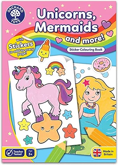 Orchard Toys Unicorns Mermaids and More Colouring Book Brand Orchard Toys