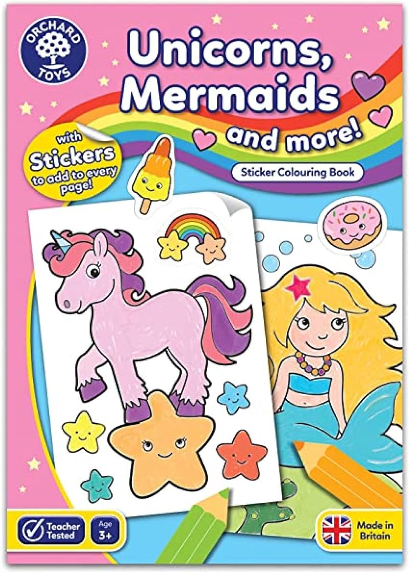 Orchard Toys Unicorns Mermaids and More Colouring Book Brand Orchard Toys