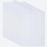 ABuff 12PCS 14 Count Plastic Mesh Canvas Sheets, 8.2 X 11 Inch, White | 14 CT Perforated Plastic Stitching Canvas Cross Stitch Plastic Mesh Canvass for Embroidery, Crafts DIY Crochet Projects