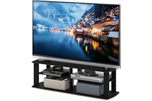 Furinno 11191BK THE Entertainment Center TV Stand, Black