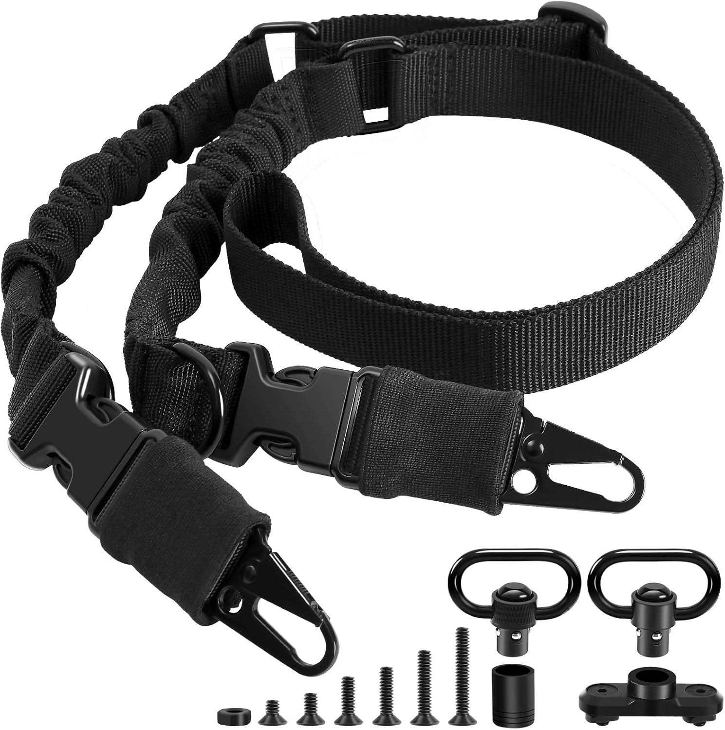 AIRSSON Tactical Rifle Sling: Adjustable Gun Slings with Swivels Mount, 2 Point Rifle Strap for Outdoors and Hunting : Sports & Outdoors