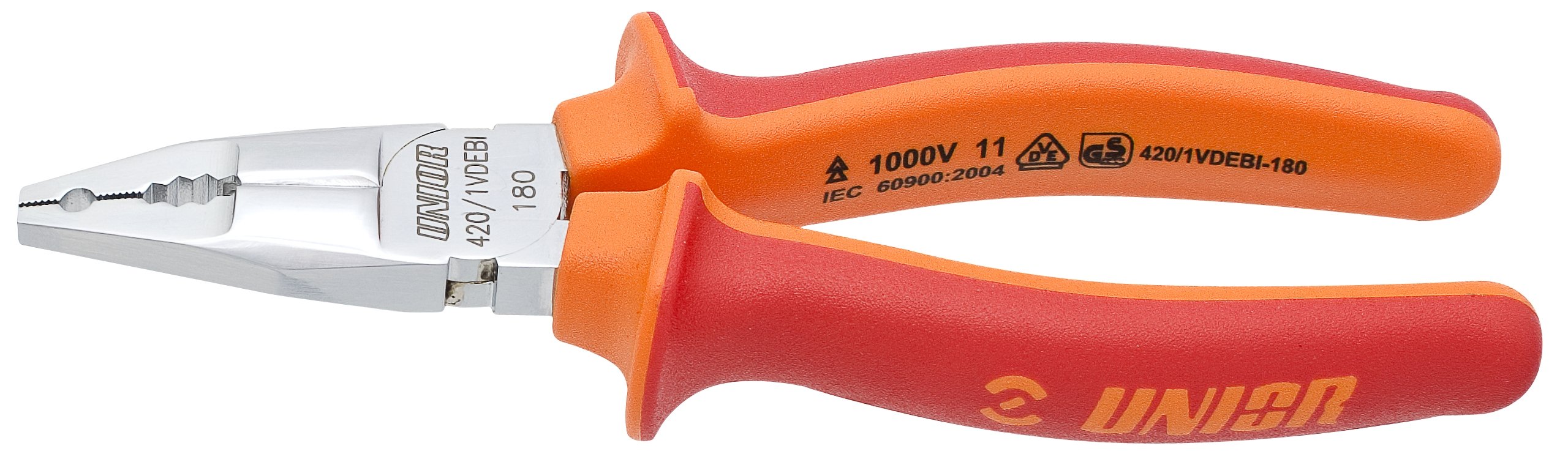 Unior 420/1VDEBI Electric 180 mm Fully Insulated High-Leverage Combination Pliers