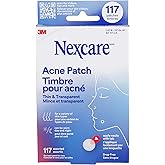 Nexcare Thin and Transparent Acne Patch, Skin Cover Absorbs Pus and Oil from Clogged Pores, Made with hydrocolloid, tab Allow
