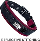 Black Rhino The Comfort Collar Ultra Soft Neoprene Padded Dog Collar XL Burgundy view 7