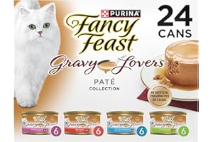 Fancy Feast Purina Gravy Lovers Variety Pack Feast Pate in Wet Cat Food Gravy - (Pack of 1) 4.5 lb. Boxes