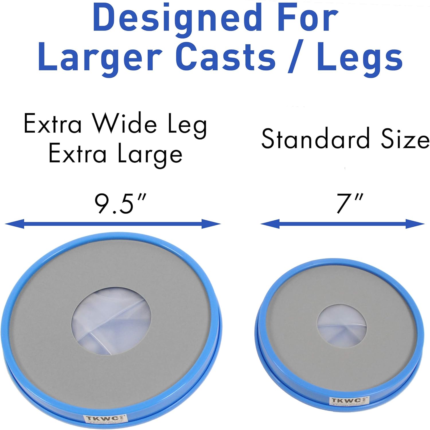 Water Proof Extra Wide Leg Cast Cover - XL - Extra Large for Shower by TKWC Inc - #5739 - Watertight Foot Protector: Health & Personal Care
