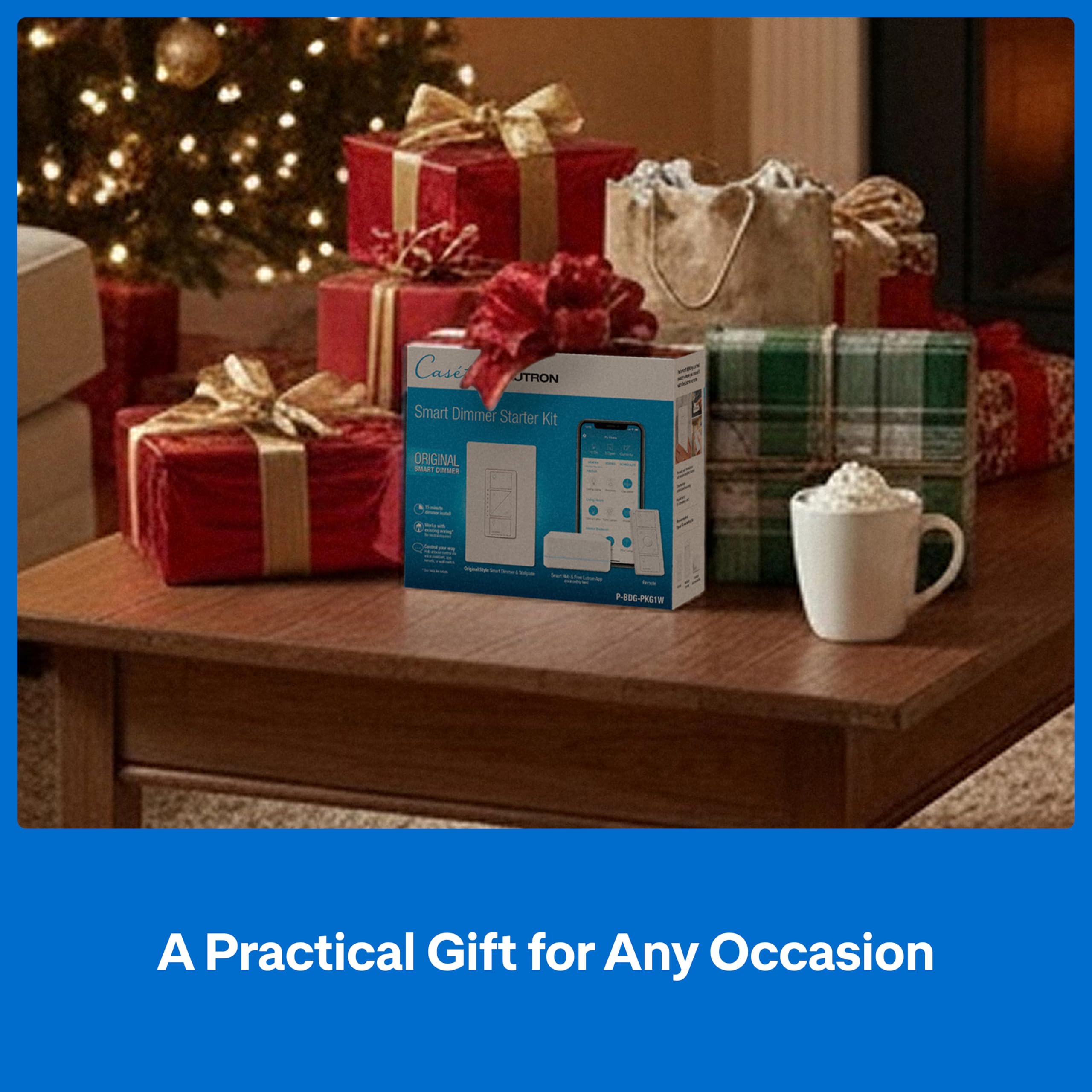 Lutron Caseta Original Smart Dimmer Switch Kit, 2 Dimmer Switches, 2 Wall Plates, 2 Pico Remotes, and Smart Hub, Works with Alexa, Apple Home, Google Home, 3 Way, 150W, No Neutral, P-BDG-PKG2W-A - View 5