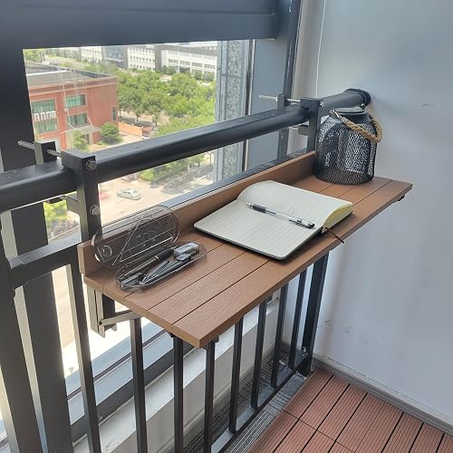 Balcony Railing Table,Folding Rail Table - Multi-Functional Rail ...