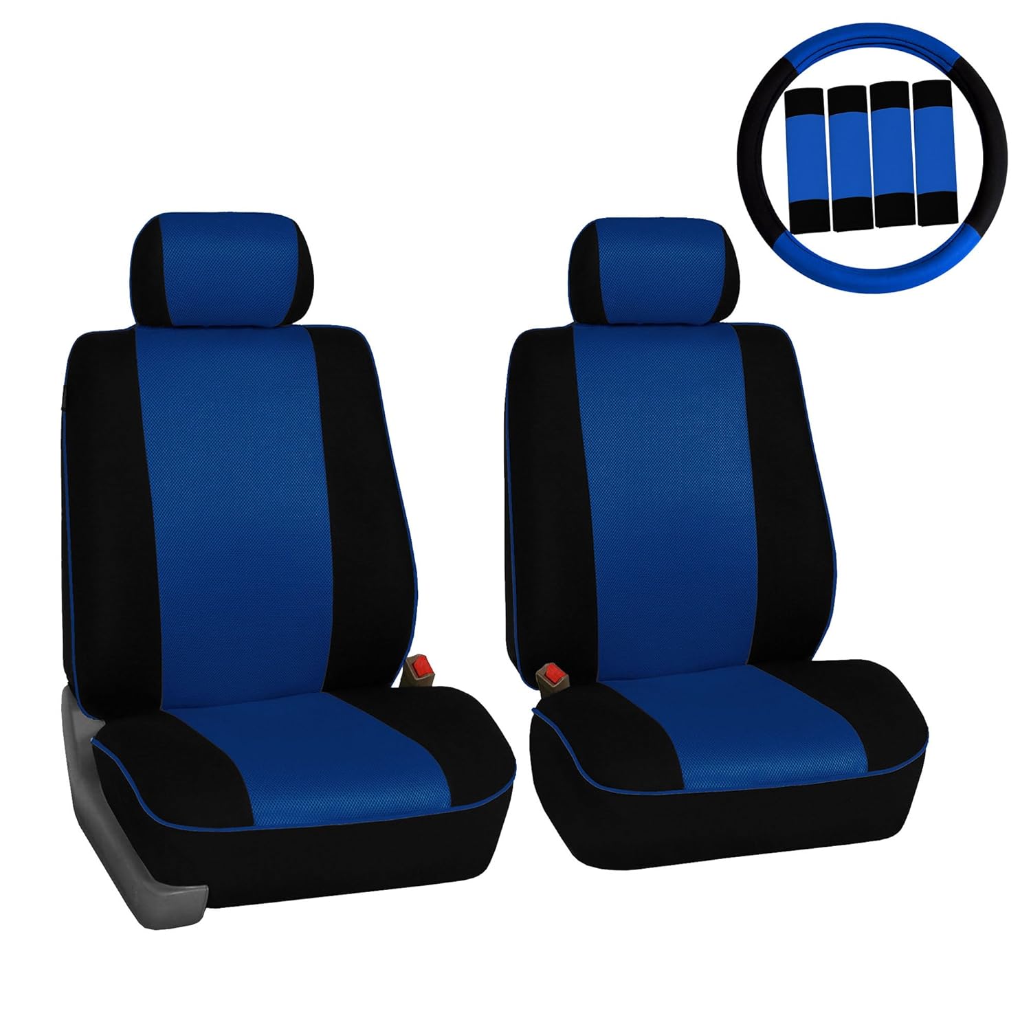 Best fh group 2015 ford mustang gt blue seat covers