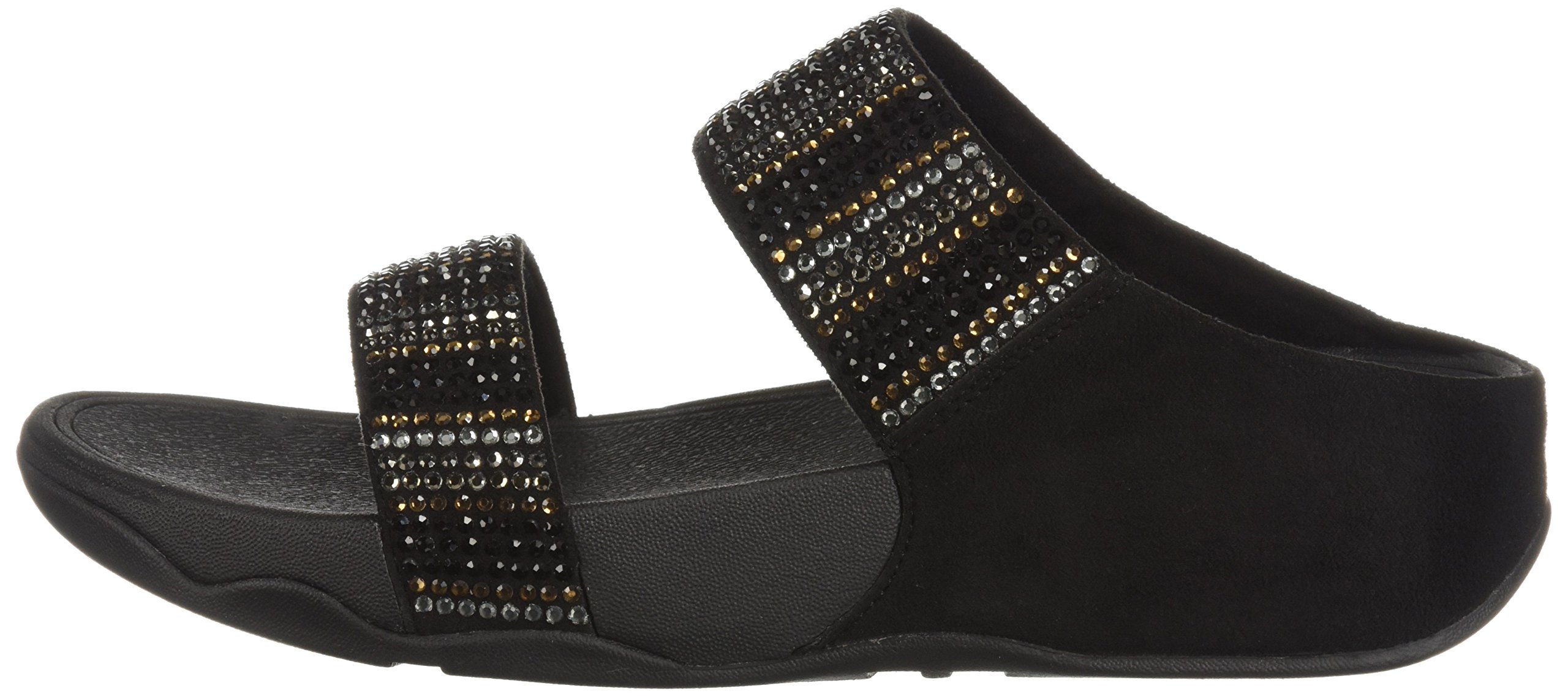 FitFlop Flare Strobe Platform Slide Sandals Black Size 8 for sale online | eBay
