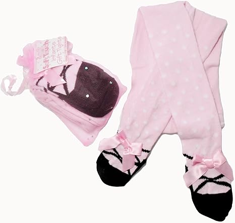 baby tights with ballet shoe