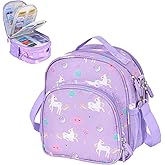 Hautton Travel Case Compatible with YOTO Mini, Carrying Case Portable Storage Bag for Audio Music Player, Headphones, Audio Cards and Accessories, Gift for Kids -Purple