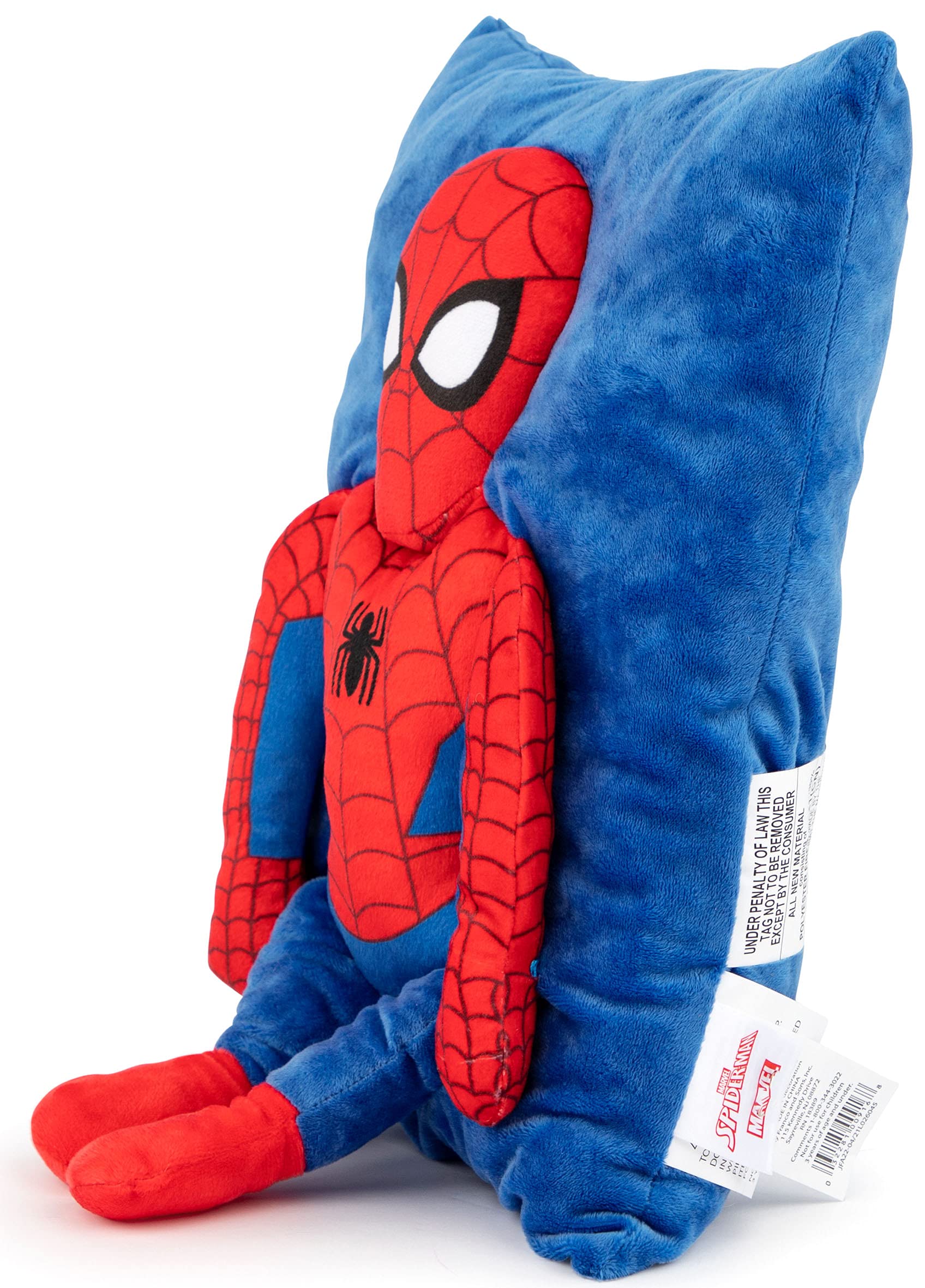 Jay Franco Marvel Spiderman 3D Snuggle Pillow - Super Soft – Measures 15 Inches (Official Marvel Product)