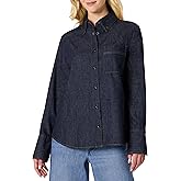 Amazon Essentials (Demi's Pick) Women's Oversized-Fit Denim Button-Down Shirt