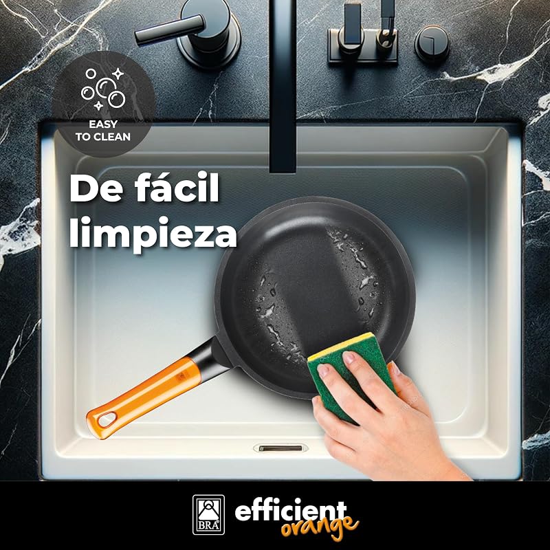 Efficient Orange | Set mit 3 Bratpfannen 18-22-26 cm