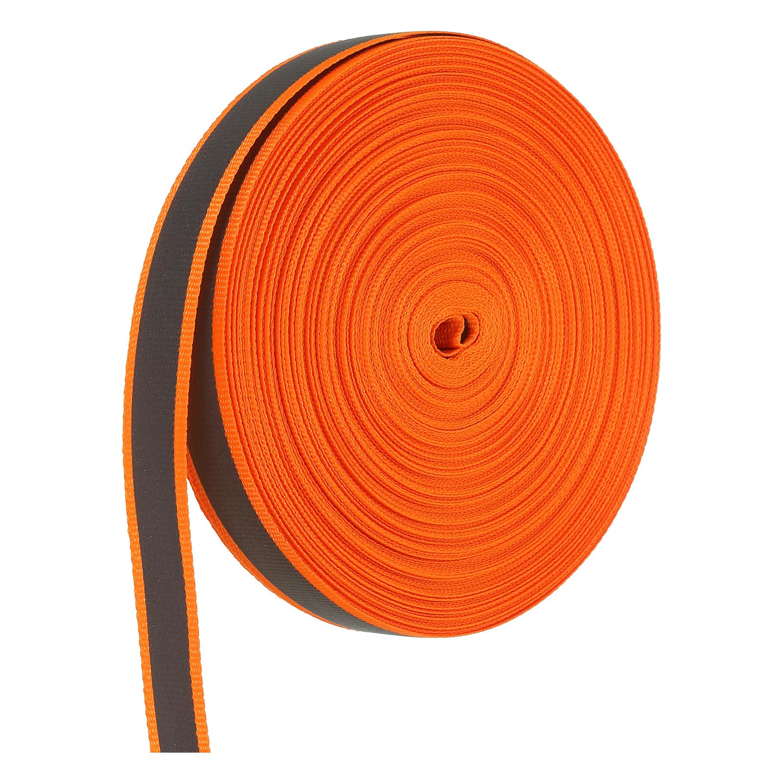 PATIKIL Reflective Tape Strip, 15mm x 22Yards High Visibility Reflective Tape Sew-on DIY Warning Safety Fabric Webbing for Clothing Raincoats, Orange