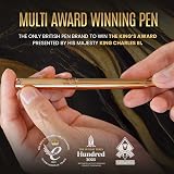 Scriveiner Gold Ballpoint Pen Luxury Brass Real Gold Plating Schmidt Refill view 9