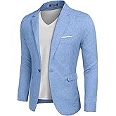 COOFANDY Men's Blazer Casual Sport Coats Slim Fit One Button Suit Jacket Lightweight Sports Jacket