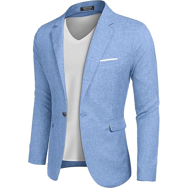 COOFANDY Men's Blazer Casual Sport Coats Slim Fit One Button Suit