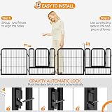 Yaheetech Lightweight 8-Panel Dog Playpen 63cm Pet Exercise Fence Portable view 4