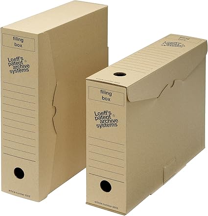 Archivo archivador de caja de almacenaje – tamaño folio: Amazon.es: Oficina y papelería