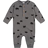 Modern Moments by Gerber Baby Henley Waffle-Knit Romper