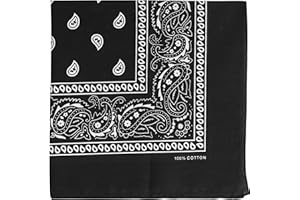 One Piece Novelty Bandanas Paisley Cotton Handkerchief……