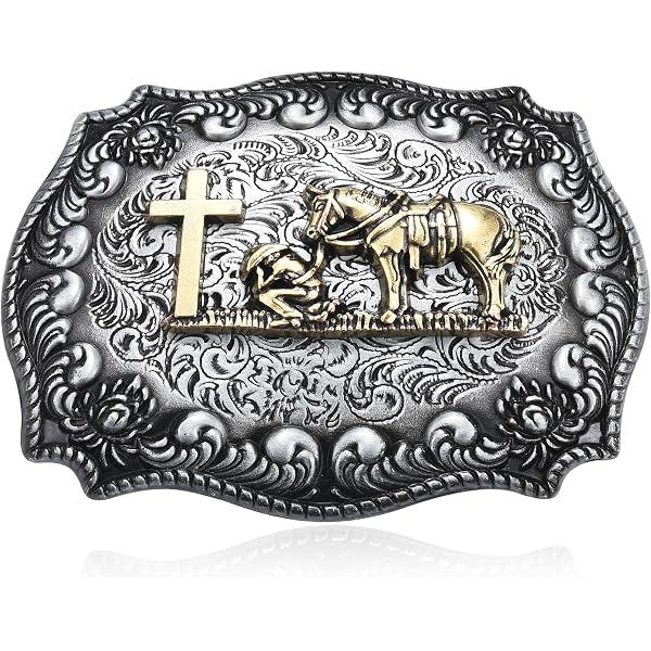 Amazon.com: Oyster-Buckle Christian Cowboy Praying to the  display picture 1