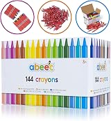 abeec 144 Crayons Set of 144 Wax Crayons 24 Colours 6 Each view 3